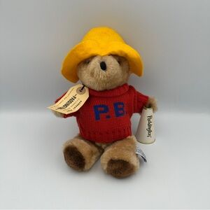 Vtg 1975/81‎ Paddington Bear Plush 10” Red Sweater Darkest Peru w/ Tags